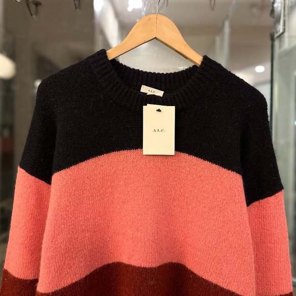 A.L.C. Morrison Alpaca-Blend Color-Block Sweater - Picture 11 of 15